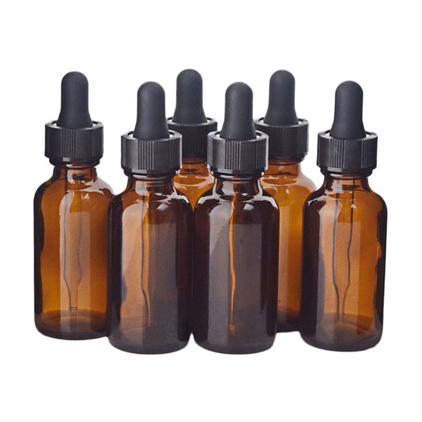 FELTECHELECTR Paquete de 15 botellas ámbar vacías rellenables de 30 ml con gotero y accesorios para mezclas caseras, aceites esenciales, perfumes, aromaterapia.