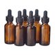 thumbnail image 1 of FELTECHELECTR Paquete de 15 botellas ámbar vacías rellenables de 30 ml con gotero y accesorios para mezclas caseras, aceites esenciales, perfumes, aromaterapia., 1 of 7