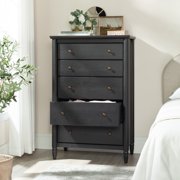 My Texas House Monroe 5-Drawer Dresser, Raven Black Oak Finish