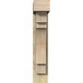 thumbnail image 2 of Ekena Millwork 6"W x 20"D x 32"H Merced Block Rough Sawn Bracket w/ Offset Brace, Douglas Fir, 2 of 25