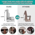 thumbnail image 4 of 10pcs Baby Child Proof Cabinet Locks Safety Easy Install No Drilling Or Keys 10 Pack, 4 of 5