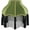 Olive Green, variant on Victorian Lamp Shade, Velvet Vintage Lampshade with Tassel and Fringe, 6.4"x13"x12.3" Bell Shape Scallop Lampshades for Table, Floor and Bedside Lamps (Black)