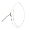 thumbnail image 3 of destyer Collier Ras du Cou Corde Bracelet Polyester Corde de Perles DIY Pendentif Chaîne Accessoires Bijoux Blanc, 3 of 9
