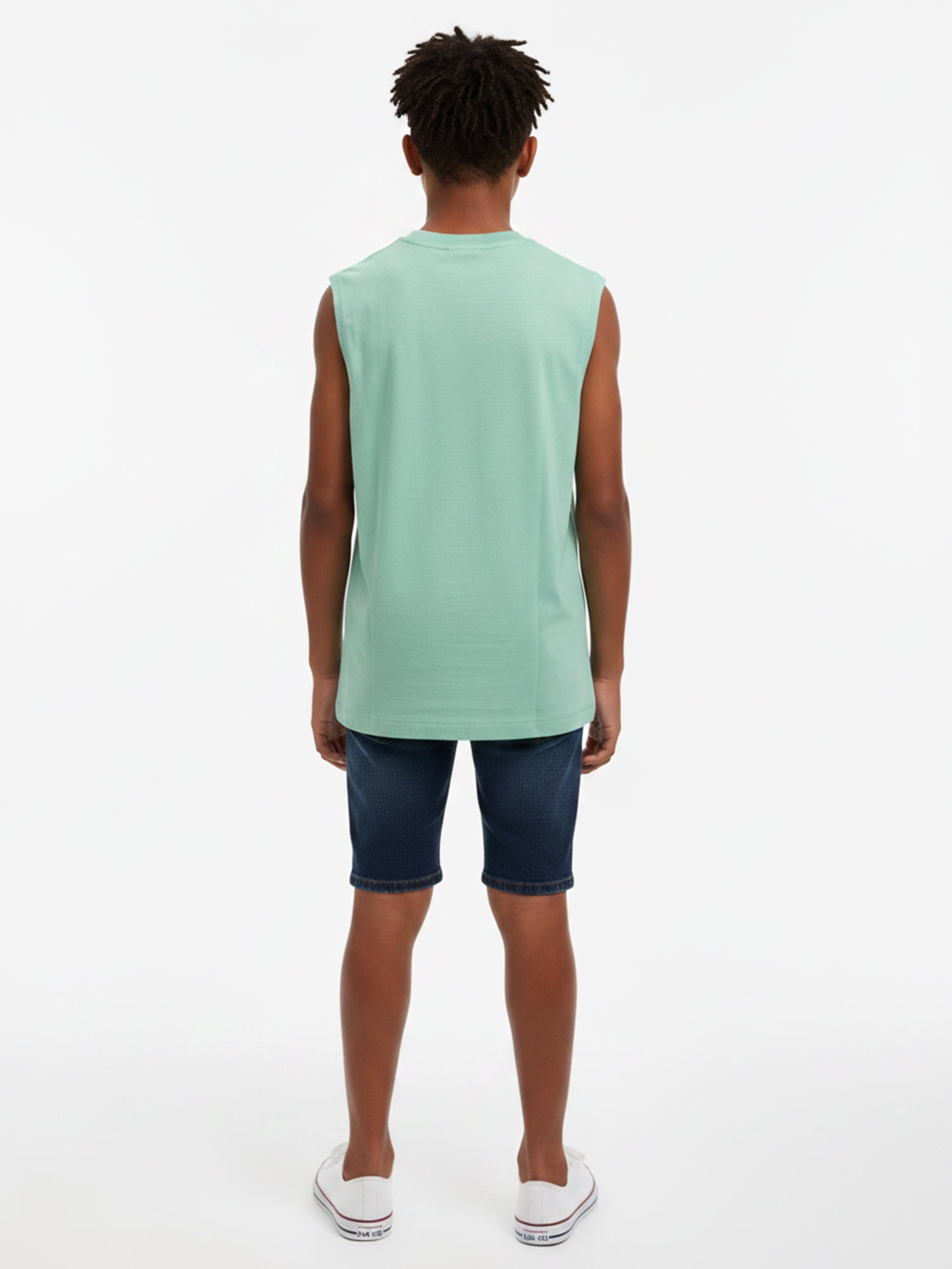 Minecraft Boys Creeper Graphic Muscle Tank Top, Sizes 4-18