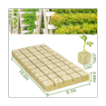 thumbnail image 3 of 50 Uds. Cubos de de Cultivo HidropóNico de Lana de , Cubos de Plantas, Sin Suelo, Bloque de PláNtulas de Lana de Sembrada, 3 of 8