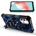 thumbnail image 2 of FYBTO Case for Samsung Galaxy A32 5G with Tempered Glass Screen Protector (Full Coverage), Full-Body Protective Shockproof [Military-Grade], Built-in Kickstand, Heavy-Duty Durable Case (Blue), 2 of 5
