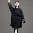 thumbnail image 4 of Cotton Linen Tai Chi Uniform Color-Blocked Martial Arts Training Performance Outfit For Spring/Autumn, 4 of 6