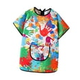 thumbnail image 4 of ALTROS DE ARTES DE NIÑOS Niños Art Smock Soft Baby Feeding Bib Multipurpose con bolsillos impermeables para niñas Cocina a mano para niños Multicolor, 4 of 8