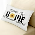 thumbnail image 3 of Sunflower Summer Throw Pillow Cover, Blessed This Home Pillow Cover Housewarming Gift New Home Waist Pillowcase for Bed Couch, Inspirational Gifts Living Room Bedroom Decor Cushion Cover -06, 3 of 5