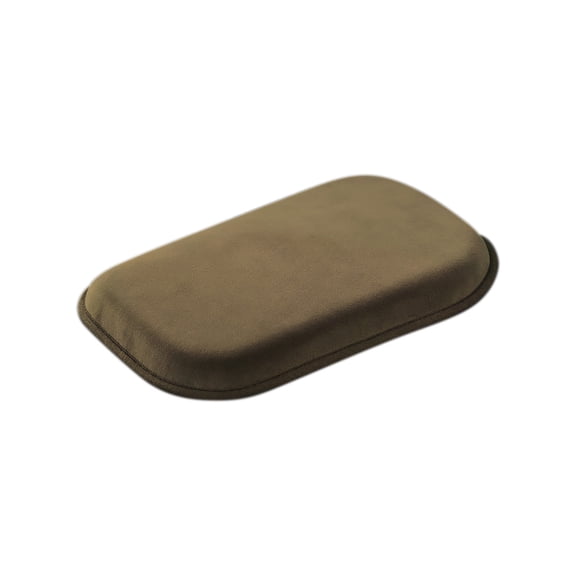 Automotive Armrest Cushion Plush Height Booster for Car Console Arm Comfort Universal Fit Tool-Free Installation Khaki