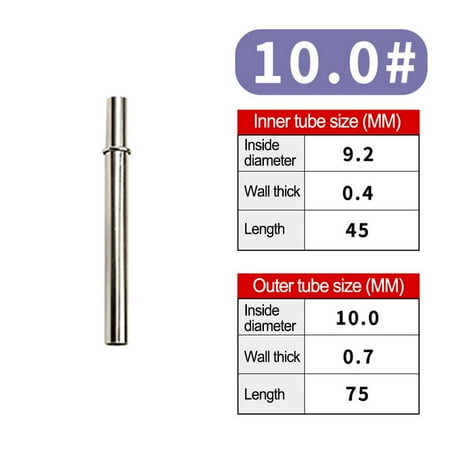 Fanjie 1Pcs Fishing Rod Connecting Tube Premium Silver Fishing Pole Connector Reinforced Fishing Rod Building Repair Fishing Pole Diy