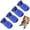 Blue, variant on Dog Boots Paw Protector, Anti-Slip Winter Dog Shoes with Reflective Straps for Small Medium Dogs Size 5 4PCS