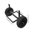 thumbnail image 2 of 1 PCS 680.39kg/1500 lbs Load Capacity Black Heavy Duty Log Holder, Log Dolly with Chain, 1500 lbs Capacity Log Skidder, 2 of 12