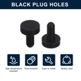 thumbnail image 2 of Uxcell 32 Pieces Black Rubber Stopper, 3mm Plug Holes for 2.5-2.8mm/0.1-0.11" Hole, 2 of 6