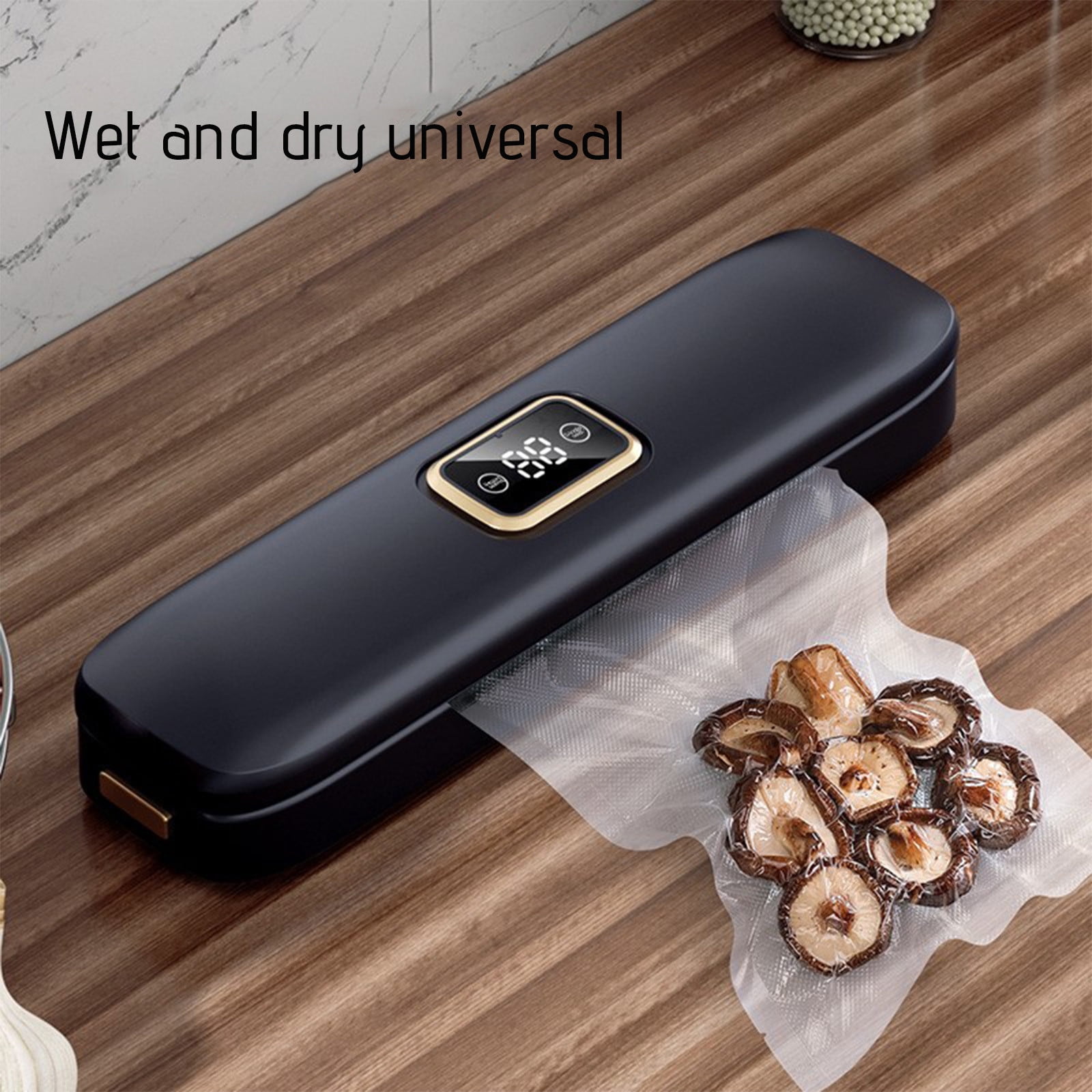 Space Bags Vacuum Storage Bags Jumbo, Food Storage Bags for Vacuum Sealer Automatic Vacuum Sealer Machine Food Preservation System with 10 Bags