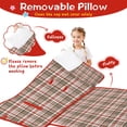 thumbnail image 3 of Red and Green Plaid Christmas Pattern Toddler Nap Mats for Kids Preschool,50"x20" Sleeping Mat Bag or Kids,Toddler Sleeping Bag,Toddler Nap Mat or Daycare, 3 of 6