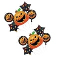 thumbnail image 4 of 10 globos de Halloween de papel de aluminio reutilizables, decoraciones creativas para fiestas, suministros para fiestas de Halloween para la pared de Estrella negra, 4 of 8