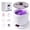 White, variant on MQ Ultrasonic Retainer Cleaner,48kHz 200ML,3 Modes Removable Base Cover for Aligners Braces Mouth Guards Brush Heads Jewelry