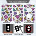 thumbnail image 3 of Yayeee Blank Wall Plate Cover 1-Gang 4.5"x2.7" Home Unused Decorative Outlet, Purple Retro Pattern, 3 of 7