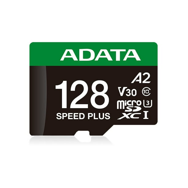 Memoria Flash Adata Speed Plus, 128GB MicroSDXC UHS-III Clase 10, con Adaptador.