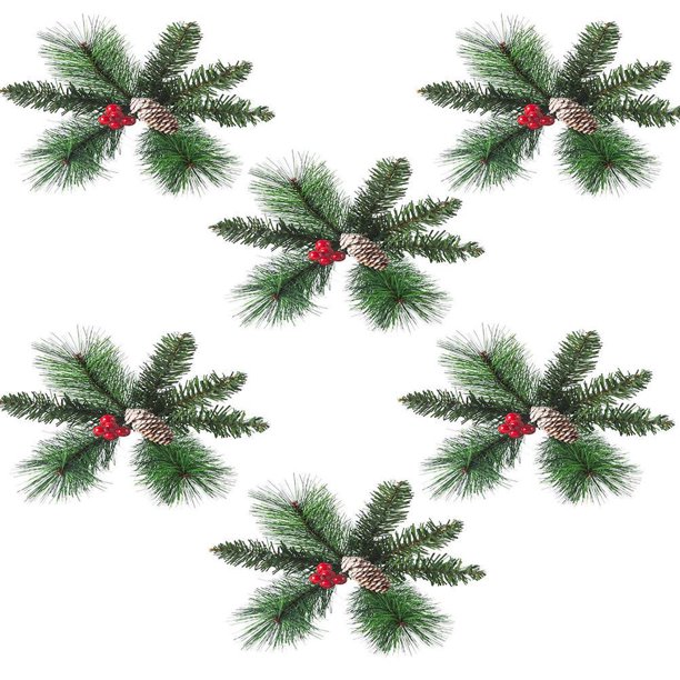 Selecciones Navideñas Artificiales Adornos Variados Para Árboles De Navidad Festival Rama De Árbol Decoraciones Colgantes Combinación De Múltiples Materiales 6 3 Estilos Advancent HA046570-01