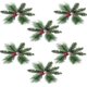 thumbnail image 1 of Selecciones Navideñas Artificiales Adornos Variados Para Árboles De Navidad Festival Rama De Árbol Decoraciones Colgantes Combinación De Múltiples Materiales 6 3 Estilos Advancent HA046570-01, 1 of 6