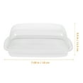 thumbnail image 2 of Soimiss Cream Cheese Container and Butter Holder with Lid White Plastic for Kitchen Storage, 2 of 4