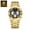 GoldBlack, variant on Luxury Sport Military Luminous Date Chronograph Watch For Men