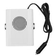 thumbnail image 3 of 24V Car Fan Heater ABS Quiet 360 Degree Adjustable with Cigarette Lighter Plug Car Windscreen Defroster for Driving White, 3 of 9