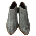 thumbnail image 3 of MATT BERNSON Women's Ash Raffia Marlow Booties, Grey, 7.5, 3 of 4