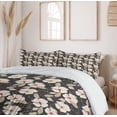 thumbnail image 6 of Ambesonne Floral Duvet Cover Sets, Poppy Flowers Nature, 2-Queen, Tan Charcoal Grey Red, 6 of 7