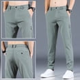 thumbnail image 3 of Spring Summer New Men's Casual Pants Men's Thin Pants Slim Fit Work Elastic Waist Jogging Pants Men's Plus Size 28-38, 3 of 6