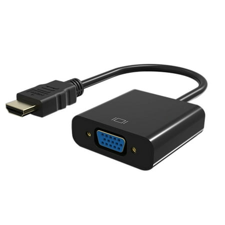 Hdmi Vga Card - Full 1080P HDMI Male to VGA Female Video Adapter Cable For PC DVD HDTV Black