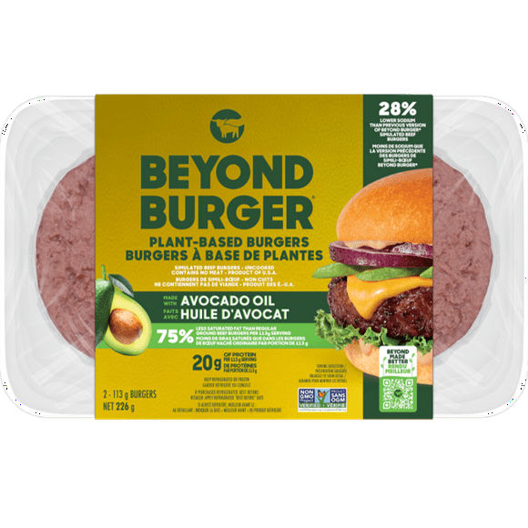 Beyond Meat Plant-Based Burger with Avocado Oil, 2ct, 226g