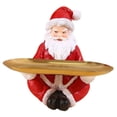 thumbnail image 2 of Contenedor de artículos diversos Figura Organizador de escritorio Escultura de resina Adorno navideño Papá Noel, 2 of 9