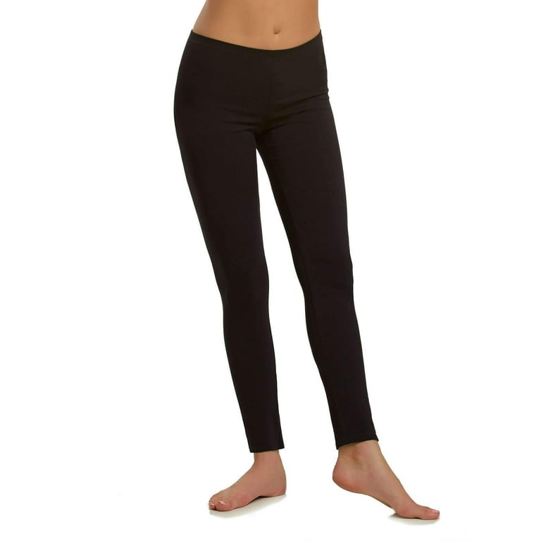 Felina Cotton Modal Leggings (2-Pack) Extra Lightweight Breathable Leggings  for Women, Lounge Pants, Style: C2201 (Black, X-Large)