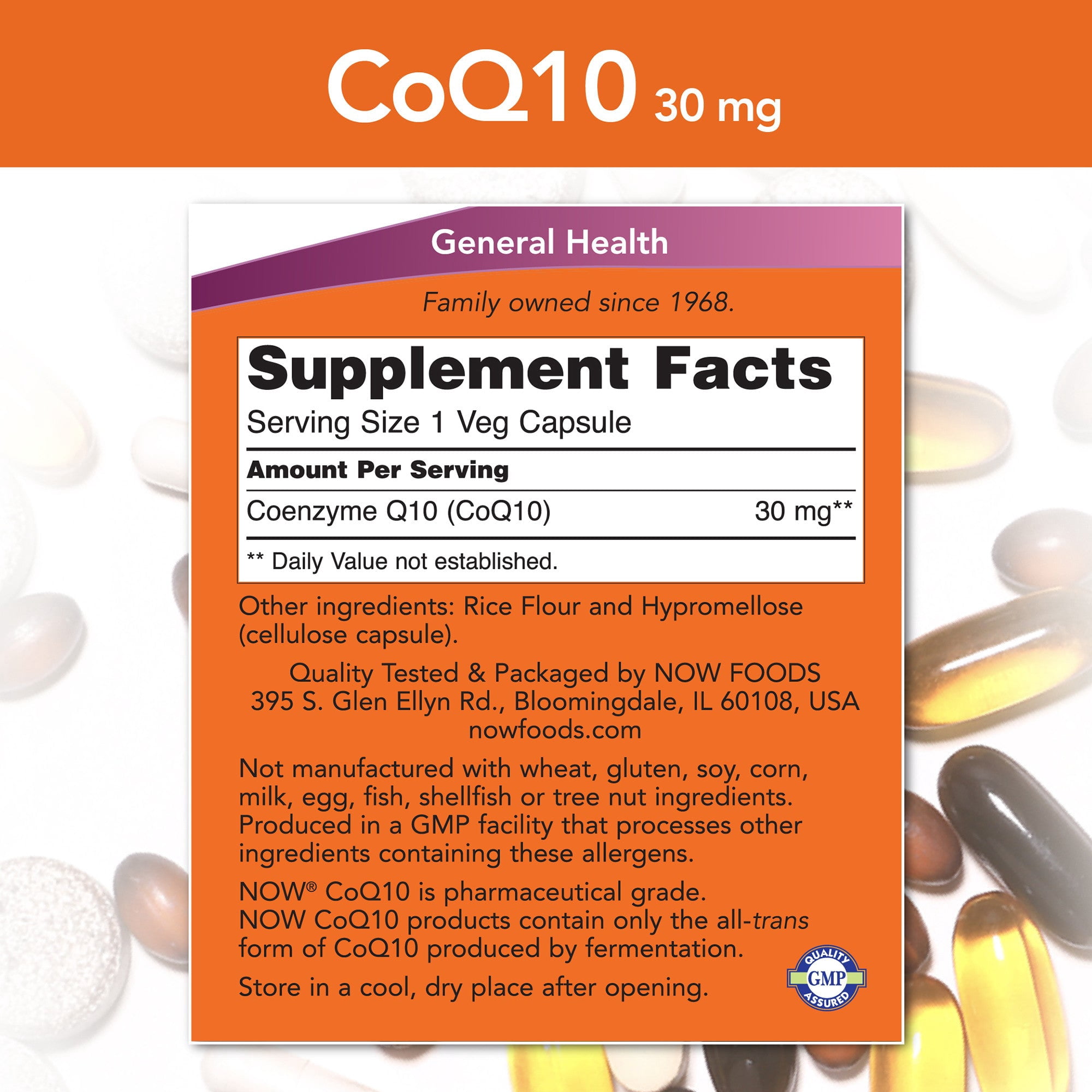 CoQ10 30 mg By Now Foods - 240 Vcaps