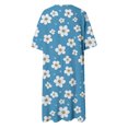 thumbnail image 5 of TJAZFJPA Raiponce Robe Femme Mode Été Style Plage Imprimée Col en V Manches 5/4 Robe Décontractée (1) Robe en Lin Longues Robes, 5 of 5