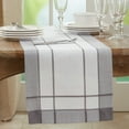 thumbnail image 2 of Saro Lifestyle Banded Border Table Runner, 2 of 5