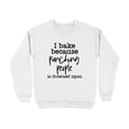 thumbnail image 2 of I Bake Because Punching People Is Frowned Upon Sweatshirt (Navy, 5XL), 2 of 14