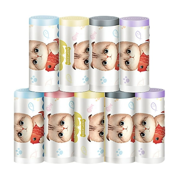 ACDANC 20 Counts Pet Cat Pan Disposable Litter Box Liners Trash Bags with Drawstring for Self-Cleaning Automatic Cat Litter Box