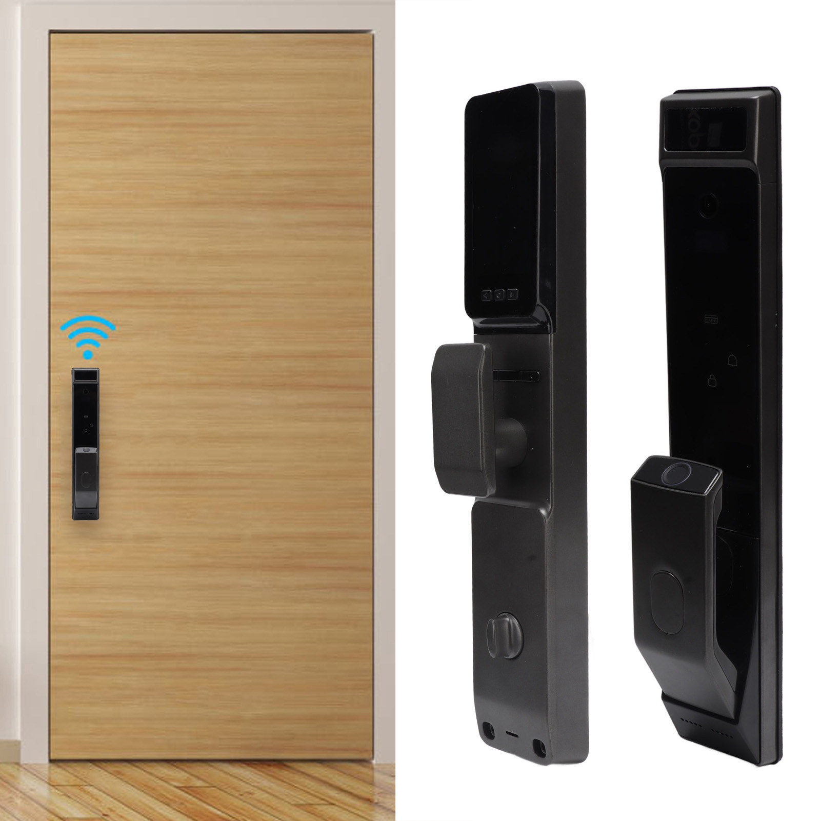 Diydeg WiFi Smart Deadbolt, in Fingerprint Keyless Entry Door Locks with 3D Face Recognition, Biometric Lock Keypad, Digital Electronic Auto for H - 2