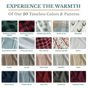Casa Platino Queen Size Flannel Bed Sheet Set, 100% Cotton 4 Piece Set, Deep Pocket Sheets - Taupe