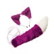 thumbnail image 3 of Orejas de animales y cola larga Juego de orejas y cola de piel sintética para carnaval festivo Mardi Púrpura Yuyangstore Cola, 3 of 8