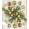 thumbnail image 6 of Christmas Ornament Baubles Decoration Mailbox Cover with Magnetic Strip Winter Mailbox Wraps Post Letter Box Cover Standard Size 21" X 18" for Garden Outdoor Yard Decor, 6 of 6
