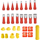 thumbnail image 1 of Promotion!Maojin Juego de 24 piezas de boquilla de pegamento de acero inoxidable, artefacto de pegamento con Base, boquilla de pegamento estructural, boquilla de pegamento de vidrio sellador, 1 of 7
