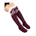 thumbnail image 2 of Women Christmas Knitted Stockings, Elastic Printed Pattern Socks, 2 of 3