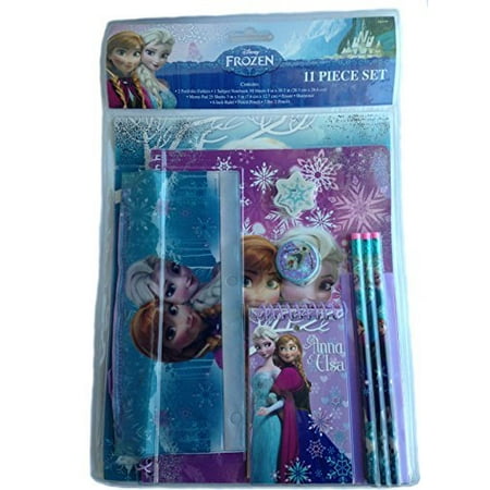 Disney Frozen Anna Elsa 11 Piece School Supply Stationary Set