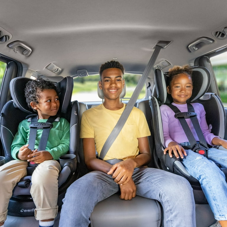 Can a baby caulquier travel in the front seat of a car