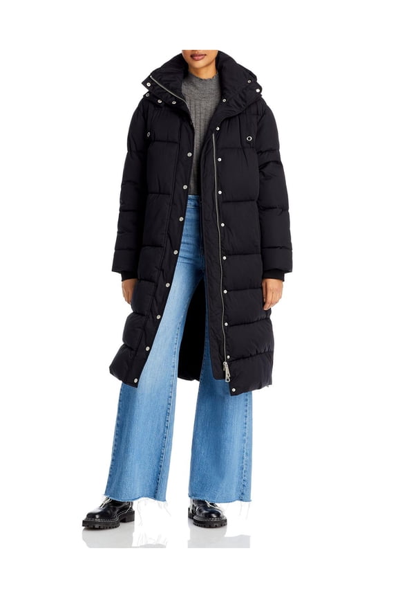 Womens Puffer Hooded Quilted Coat